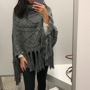 Grey Poncho